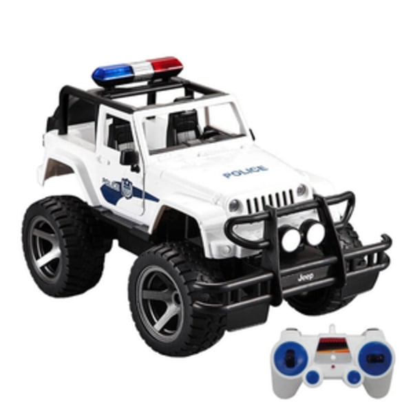 Fjärrstyrd bil 1:12 Double Eagle (vit) Jeep (polis) E550-003