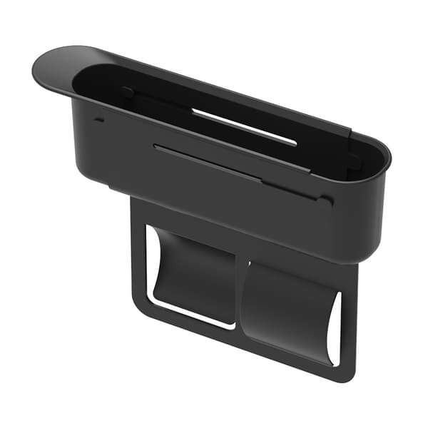 Justerbart bilstol gap organizer sæt Black Black