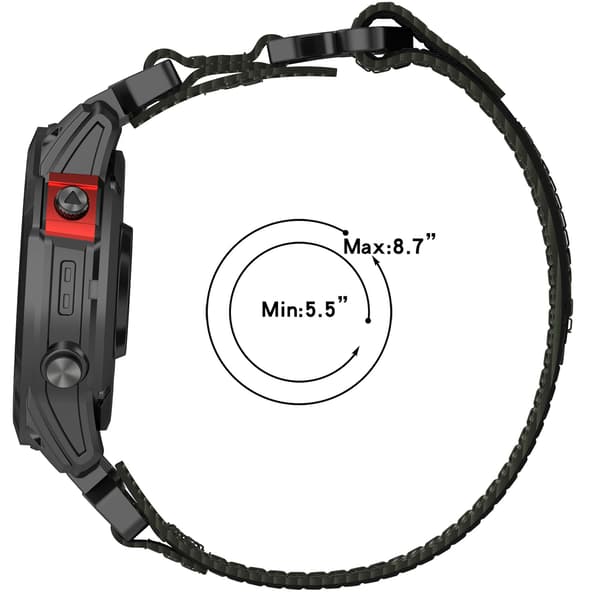Garmin 20 mm Klockarmband i Nylon Grey Grey