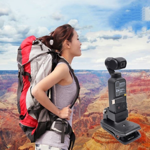Universalfäste ryggsäcksklämma för DJI Osmo Pocket Svart