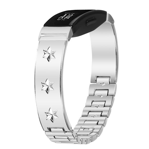 Halvarmring i rostfritt stål för Fitbit Inspire 1/2 Silver