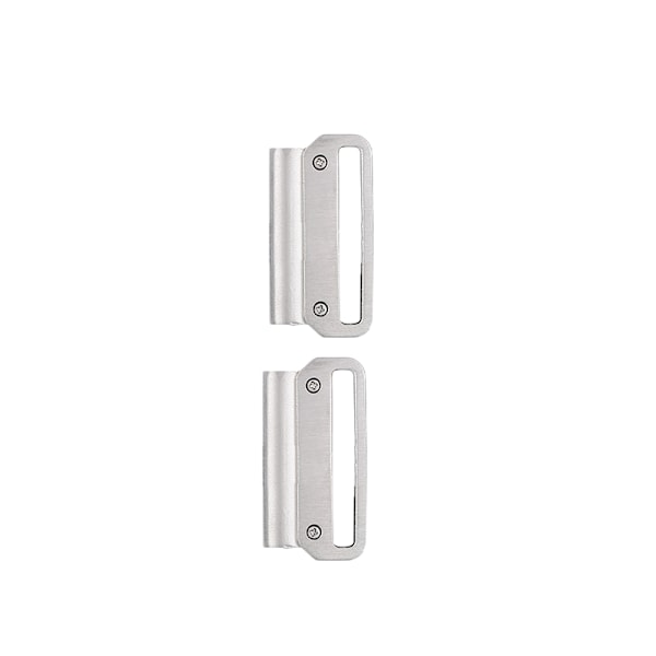 Par af urremstik - Medium Grain Silver 22 mm Silver 22 mm