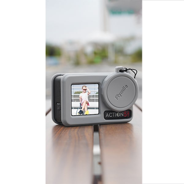 Silikonecover Objektivdæksel til DJI Osmo Action 5 Pro Grey Grey