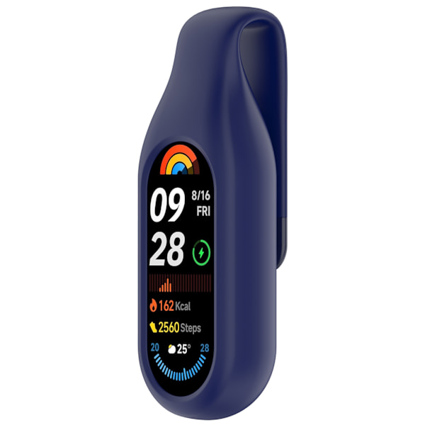 Säkert Clipfäste för Xiaomi Mi Band 10, 9 och 8 Orange