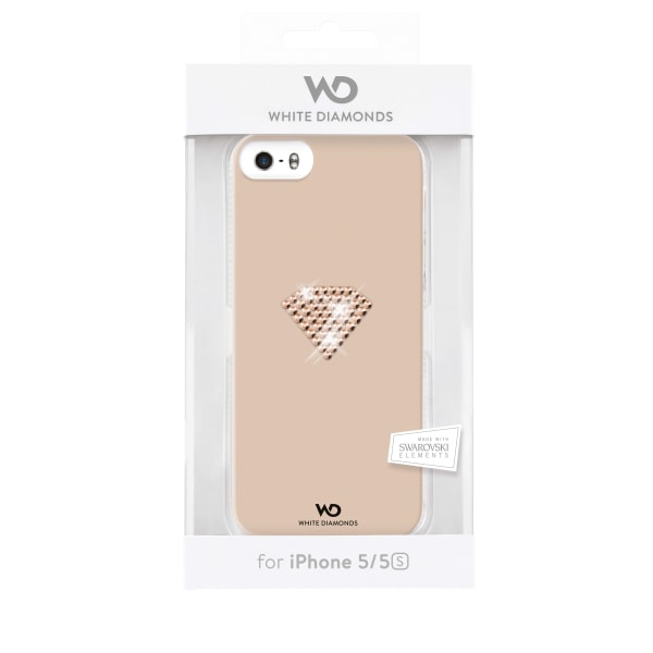 WHITE-DIAMONDS Crystal Cover Rainbow RoseGold iPhone5/5S/SE