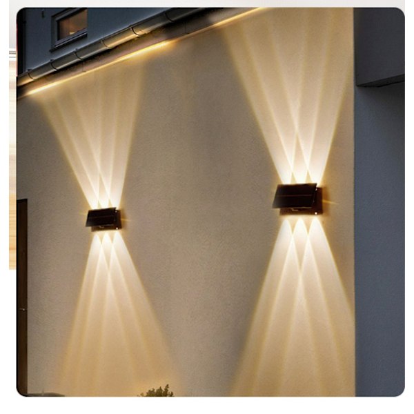 Solcellsvägglampa för utomhusbruk HJ-147