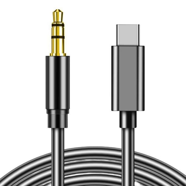 Type-C til 3.5mm lydkabel - Tilslut dine hovedtelefoner og bilstereo 1m 1m