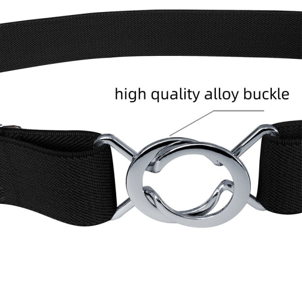 Justerbart elastiskt bälte Svart Suitable for 40-135 cm waist