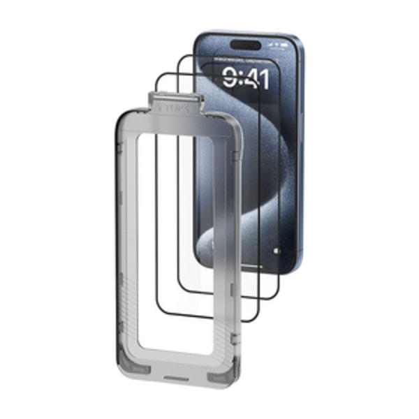 Vention KUKTCA-10 härdat glas för iPhone 15 + applikator
