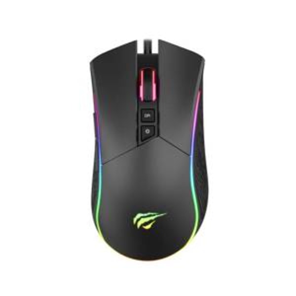 Spelmus Havit GAMENOTE MS1001S RGB 800-4800 DPI Svart