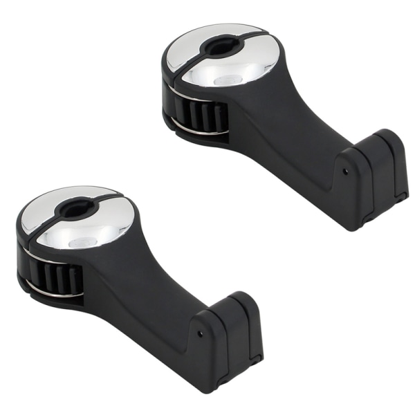 Multifunktionell krok/hållare för bilnackstöd 2-pack Silver