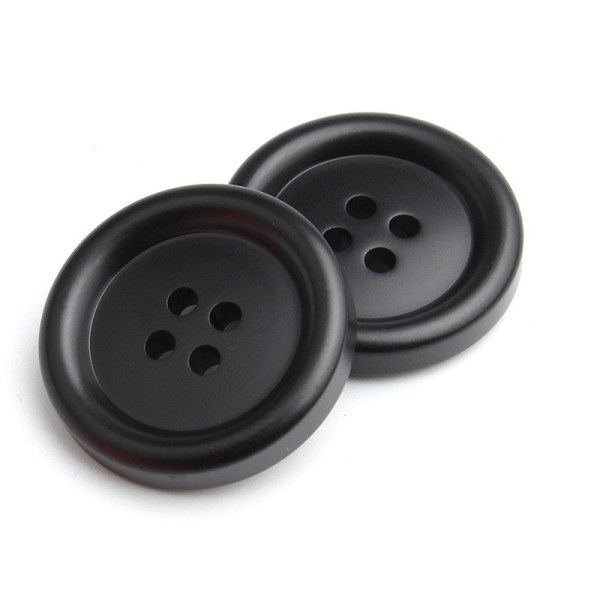 Runda Hartsknappar med 4 hål - 50 pack 21 mm