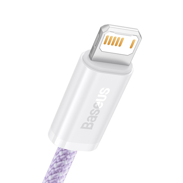 Baseus dynamisk kabel USB till Lightning, 2,4A, 1m (lila)