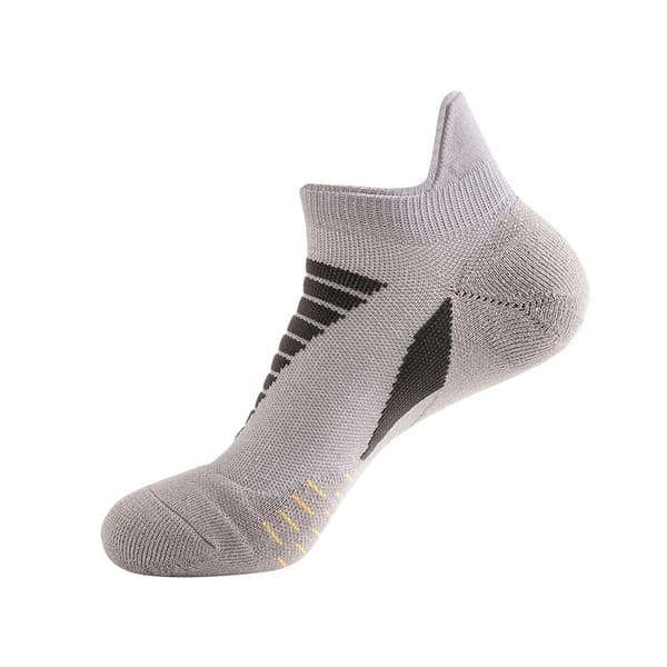 Skridsikre Åndbare Ankel Løbestrømper (Størrelse 39-44) - 5 Par Grey Grey
