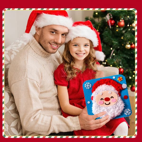 DIY Jul Pepparkaksgubbe Trådning Konst Kit - Festligt Pysselkul