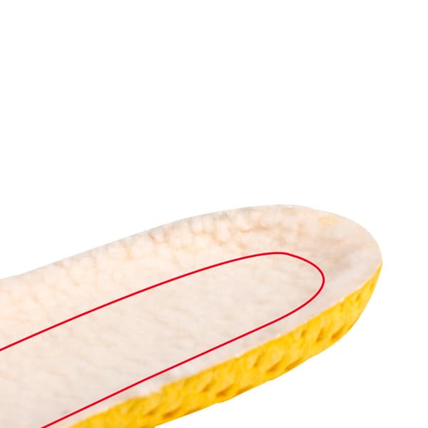 Varme og bløde indlægssåler med lammeskind 24.5x1 cm 24.5x1 cm