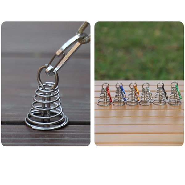Tältpinnar - Aluminiumlegering Däckpinnar (4-pack) Röd