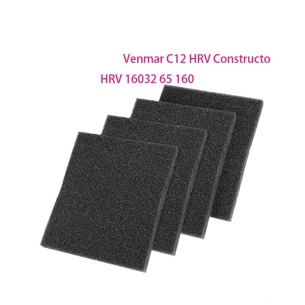 Musta suodatin Venmar C12 HRV Constructo -laitteeseen