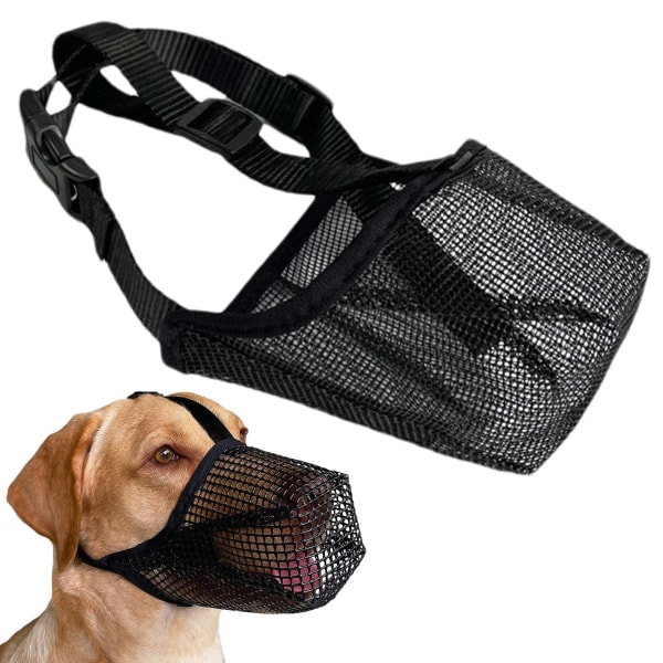 Nylon hundemundkurv Sort L