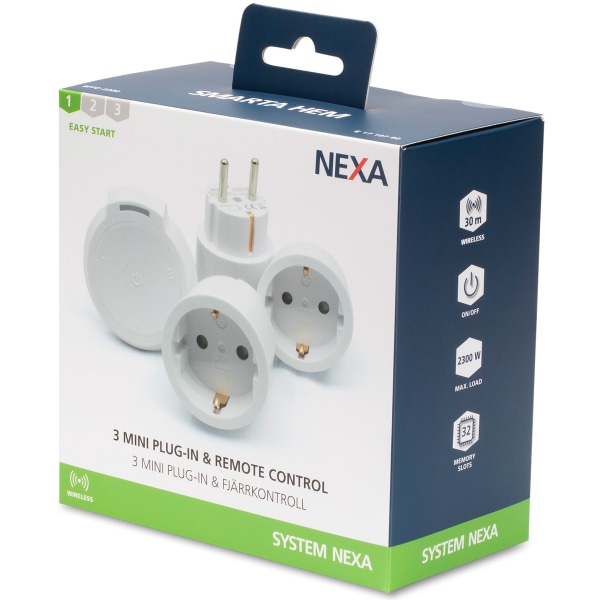 Nexa MYC-2300 3x Mini-Plugin-kit