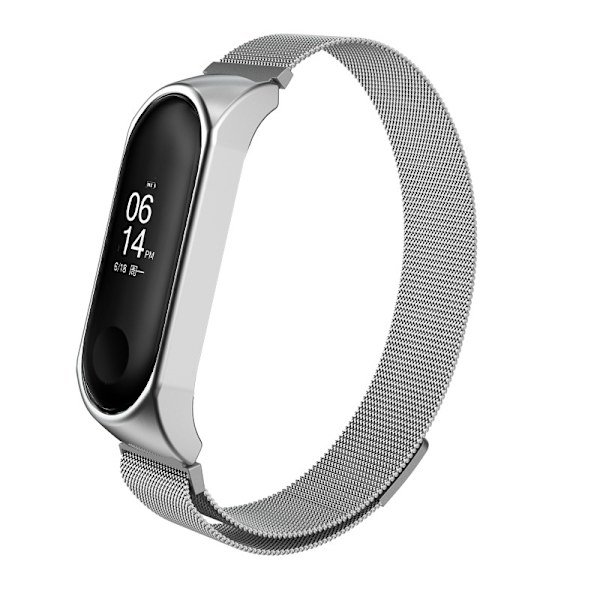 Metallihihna Xiaomi Mi Bandille 3/4/5/6 Hopea