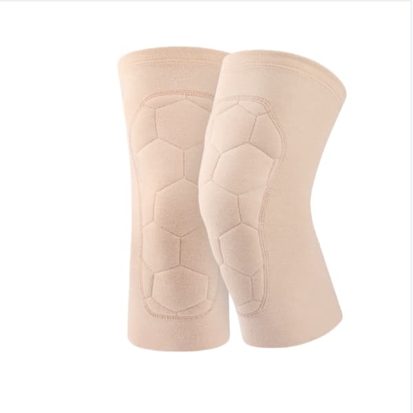 Ull Silke Dralon Termiska Knävärmare - Ledskydd & Vintervärme (Par) Beige M Beige M