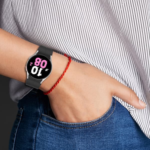 Silikonarmband med Hopfällbart Spänne Black Samsung Galaxy watch5 pro S Black S