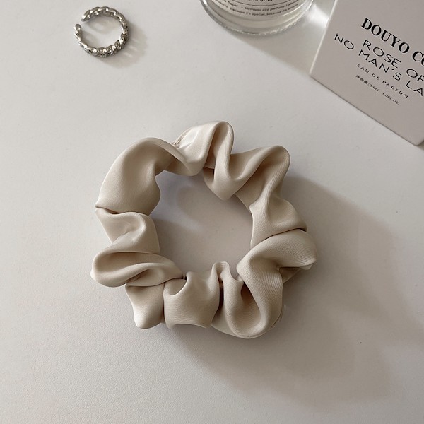 Sæt med 3 hårelastikker Beige