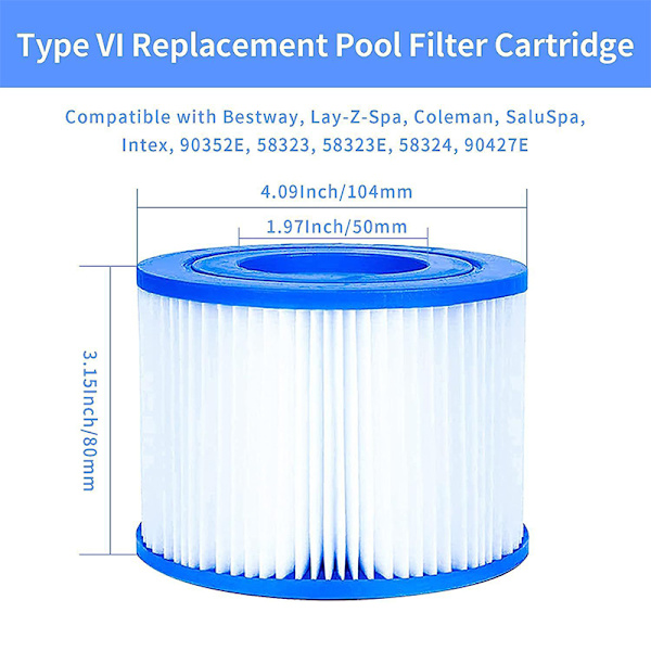 Lay-Z-Spa Filterpatron - Udskiftningsfilter (2 stk.)