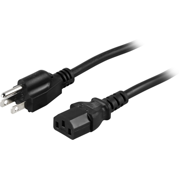 Device cable, US, NEMA 5-15 - IEC C13, 125V 10A, 2m, black