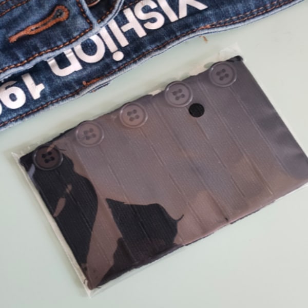 Elastisk midjeförlängare 83 mm 5-pack Black Black