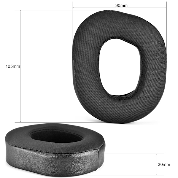 2 Pack Korvapehmusteet - Jääviileä Musta