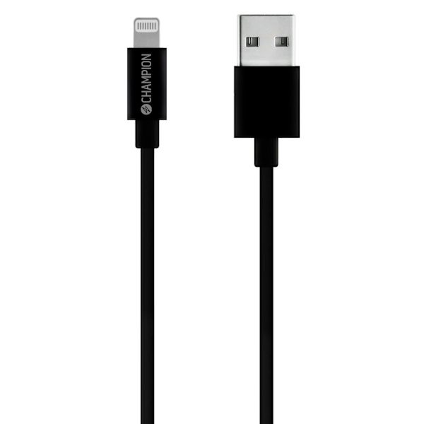 USB-A til Lightning-kabel 1m Sort