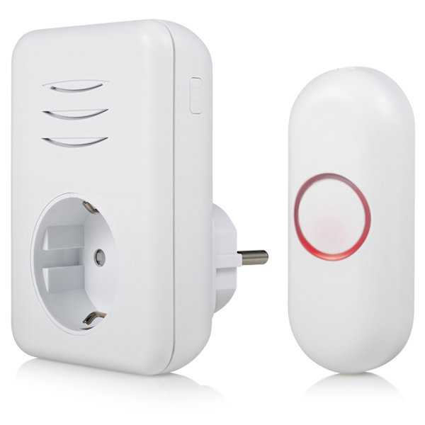 Trådlös dörrklocka Plug-in B313 Vit