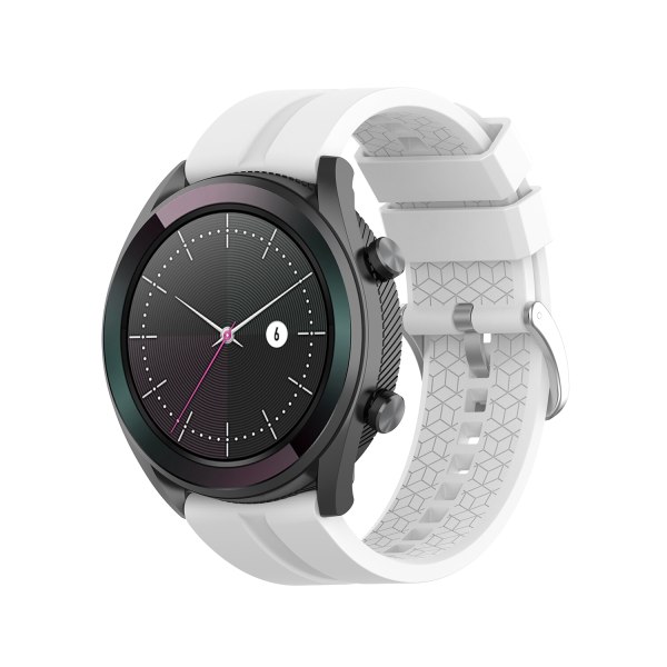 20 mm silikonarmband för klockarmband för Huawei Watch GT 2 42 mm, Samsung/Huawei Vit