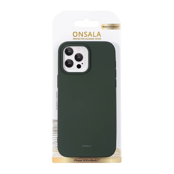 Silikoninen matkapuhelinkotelo oliivinvihreä - iPhone 14 Pro Max