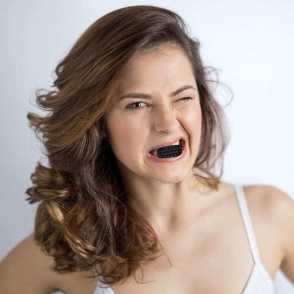 Jaw exerciser käktränare 2 st Svart