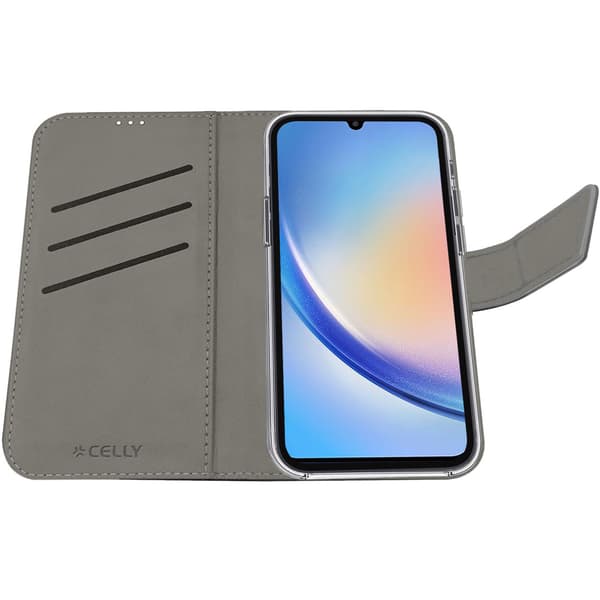 Wally-lompakkokotelo Galaxy A35 5G musta