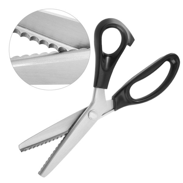 Sicksacksax Triangulära Tandade Saxar 5mm - Zig Zag Kant Tyg Sax
