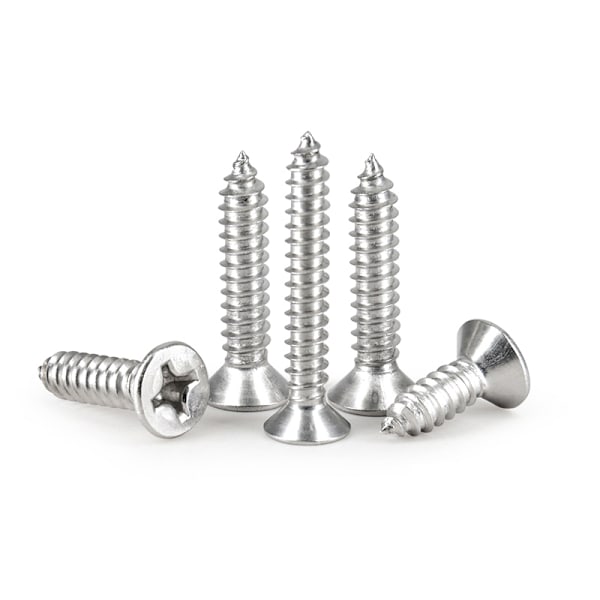 Krysspårsskruvar med självgängning (100-pack) D