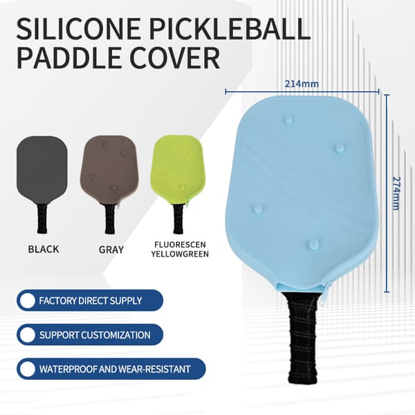 Skyddsfodral i silikon för padeltennisracket Grey Grey