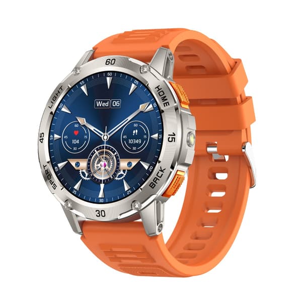 Multifunktionell Smartwatch med Hälsoövervakning och Bluetooth-samtal, kompatibel med Android & iOS Orange Orange