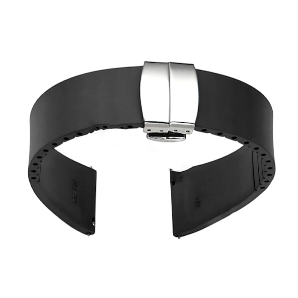 Klockarmband - Andas och vattentät Svart 21 mm