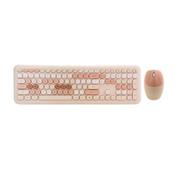 Trådlöst tangentbord + mus set MOFII 666 2.4G (beige)
