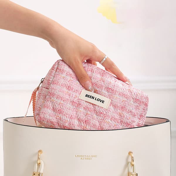 Broderad dröm kosmetisk väska Pink Pink