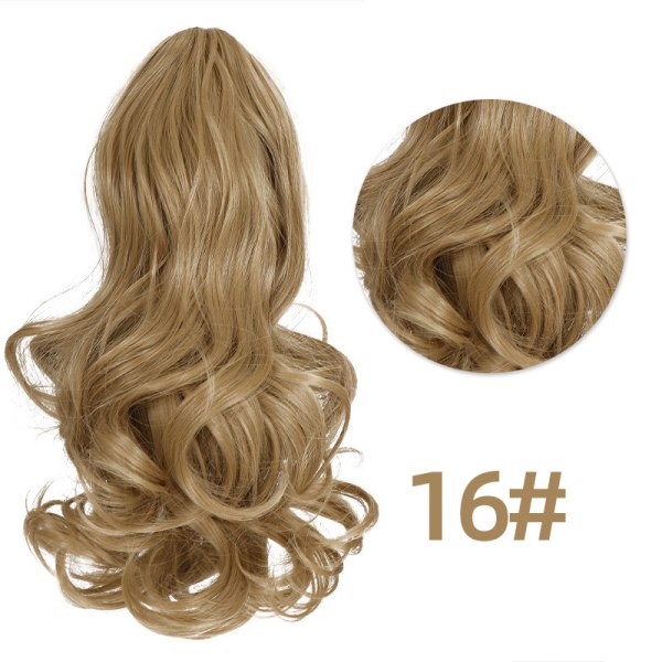 Golden Wavy Clip-in Ponytail -hiustenpidennys