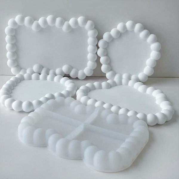 Oval Coaster Mold - Silikonhartsform för DIY-hantverk (J-220)