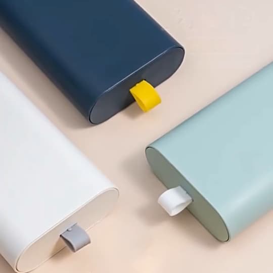 Dold Självhäftande Förvaringslåda för skrivbord White S White S