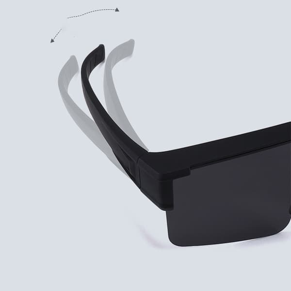Polariserede Clip-on Solbriller - Blank Sort Ramme