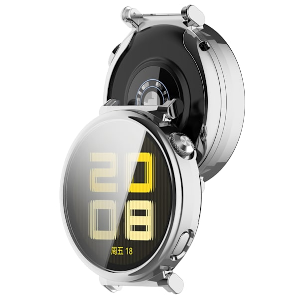 Skyddsskal för Huawei Watch GT5 41MM - Heltäckande TPU-skal i silver
